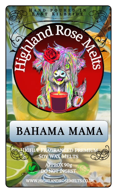 BAHAMA MAMA WAX MELT clam shell
