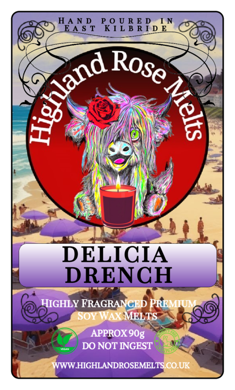 DELICIA DRENCH WAX MELT clam shell