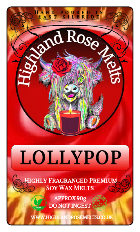 LOLLY POP WAX MELT clam shell