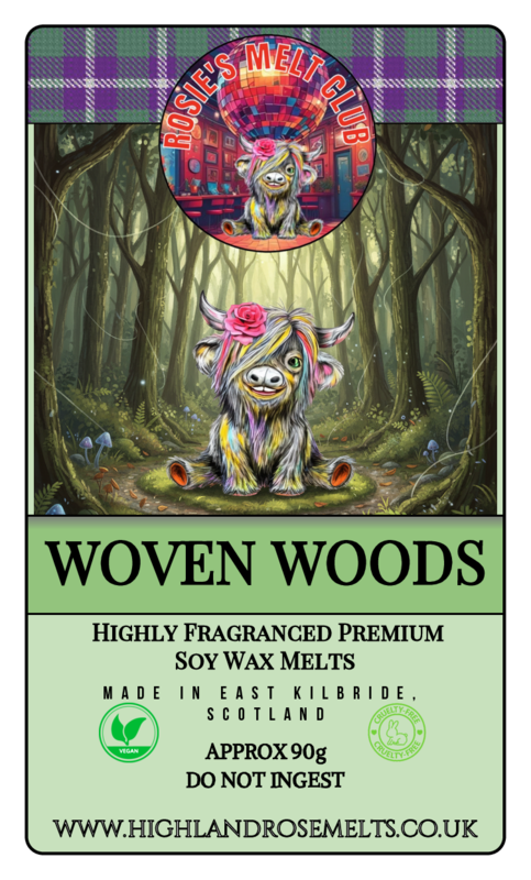 WOVEN WOODS WAX MELT clam shell