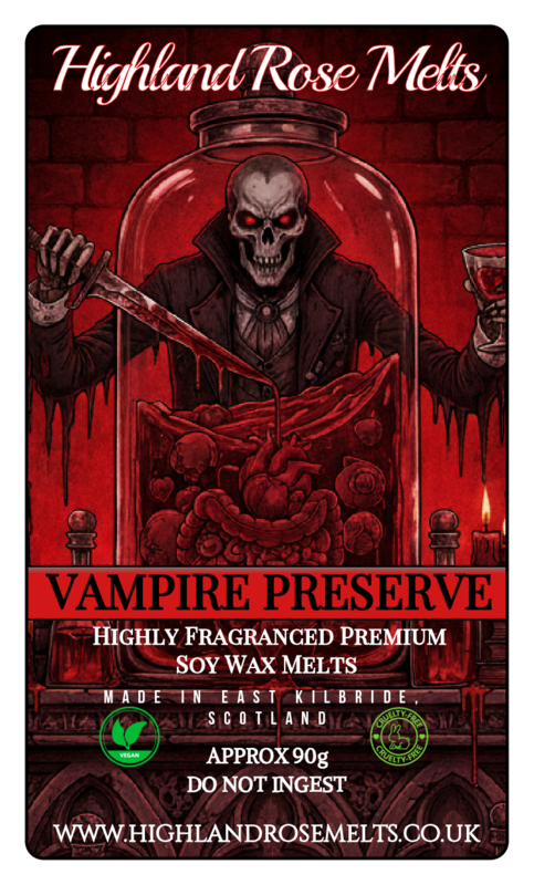 VAMPIRE PRESERVE WAX MELT clam shell