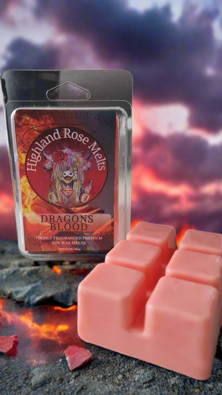 DRAGONS BLOOD WAX MELT clam shell