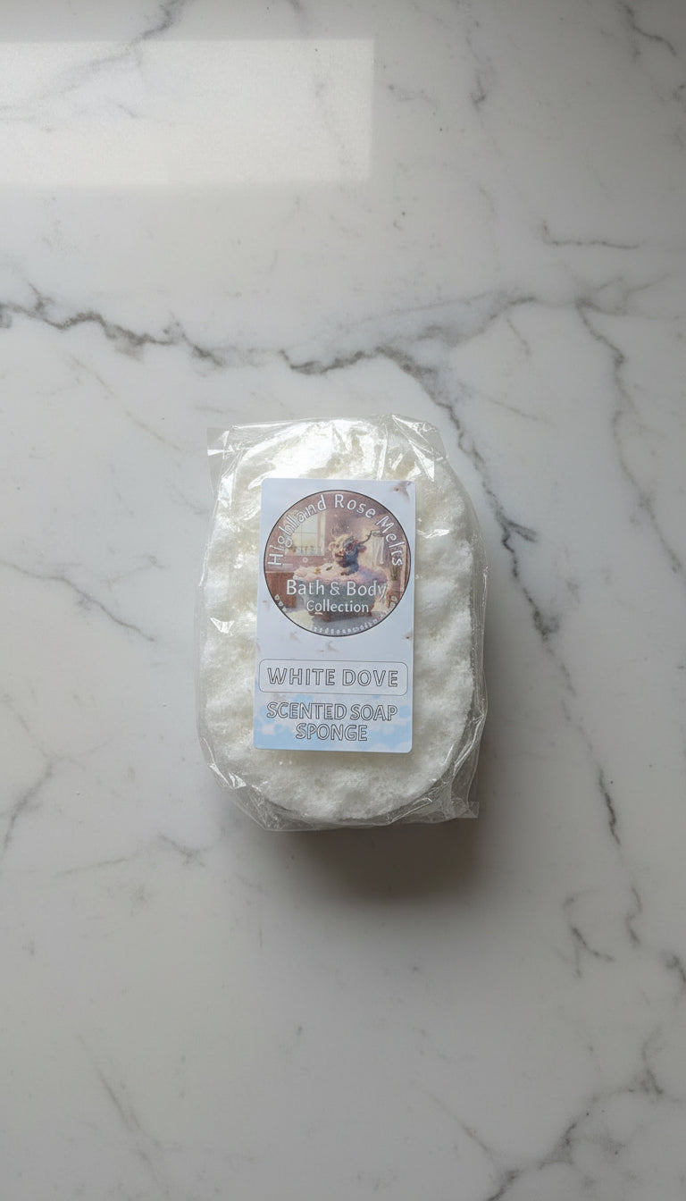 WHITE DOVE SCENTED SOAP SPONGE