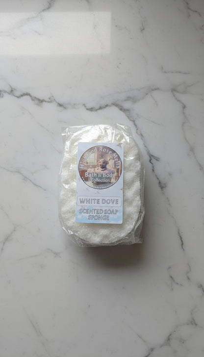 WHITE DOVE SCENTED SOAP SPONGE