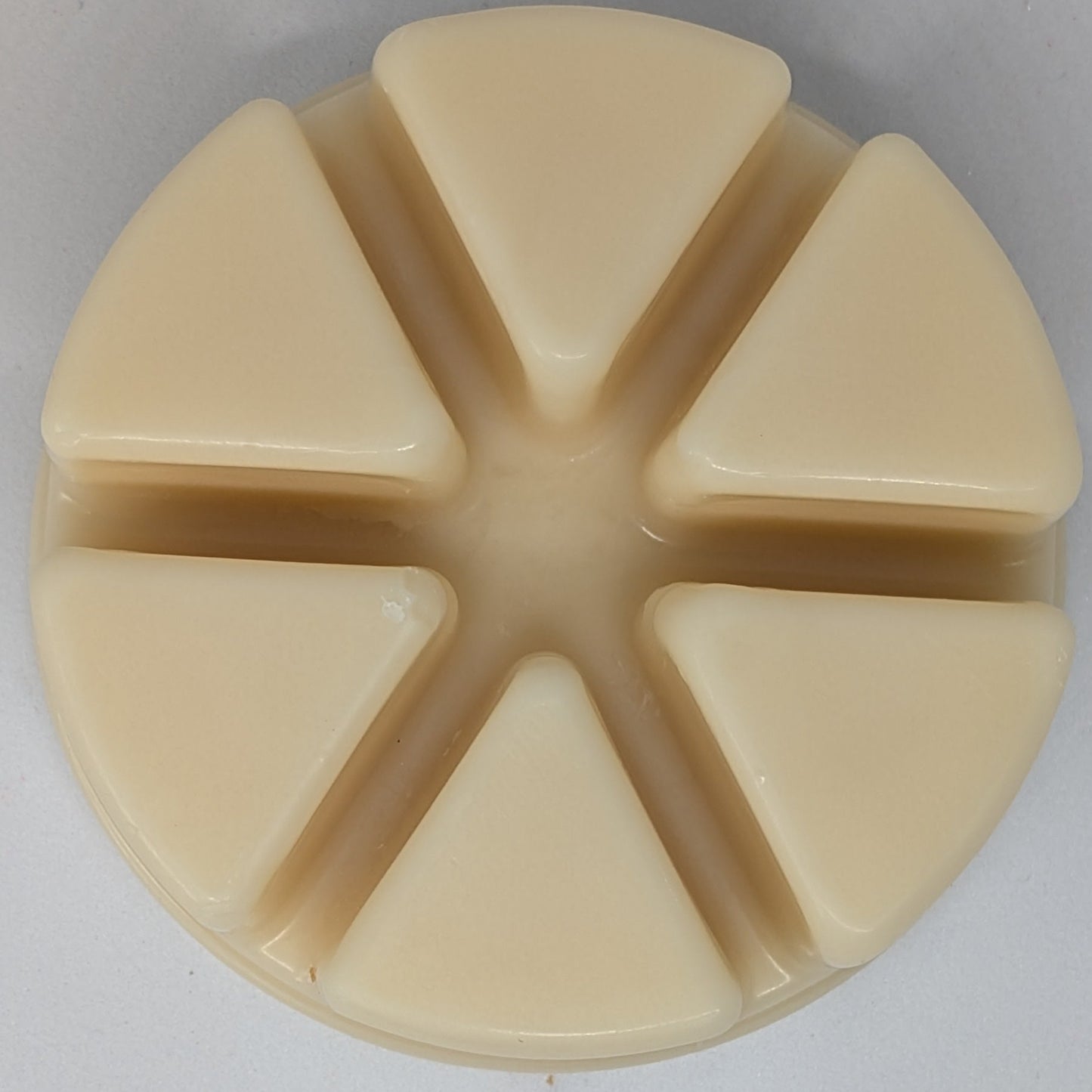 Almond Silk wax melt close up 1