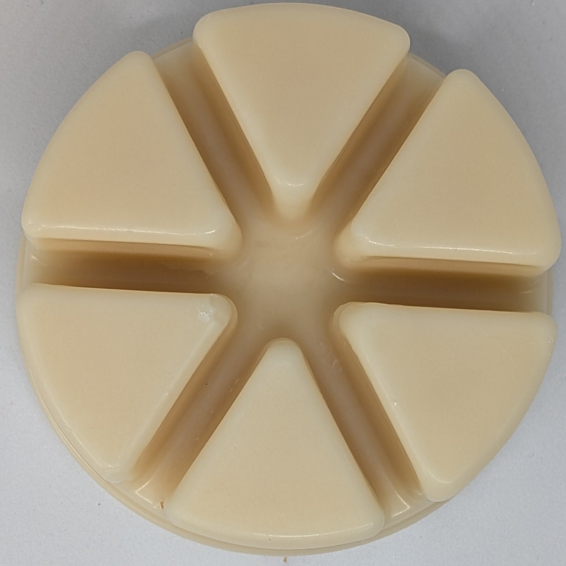 Almond Silk wax melt close up 1