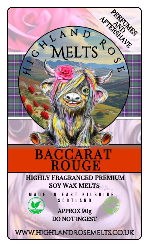 BACCARAT ROUGE WAX MELT clam shell