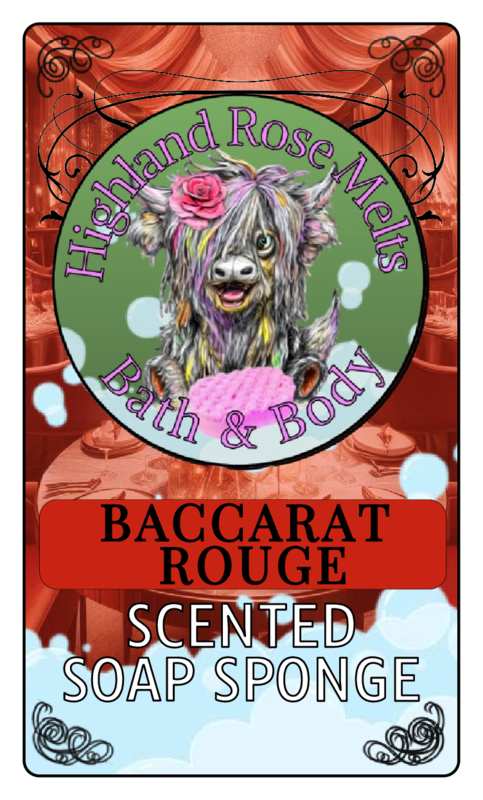 BACCARAT ROUGE SCENTED SOAP SPONGE