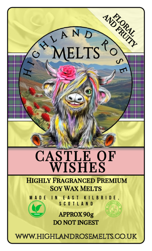 CASTLE OF WISHES WAX MELT clam shell