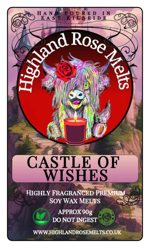 CASTLE OF WISHES WAX MELT clam shell