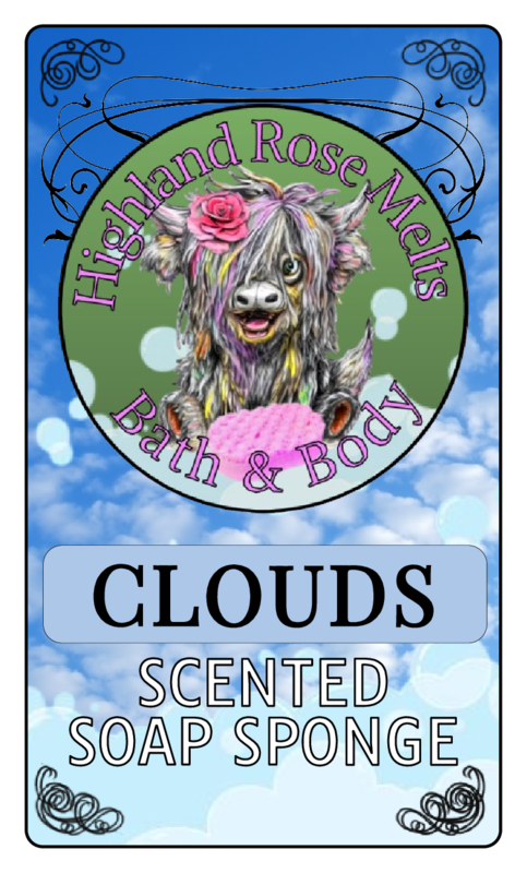 CLOUDS SCENTED SOAP SPONGE