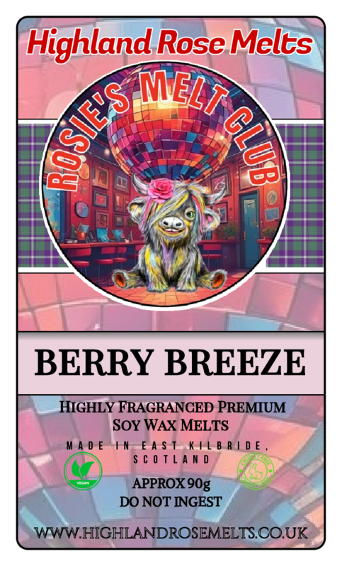 BERRY BREEZE WAX MELT clam shell (melt club members only)