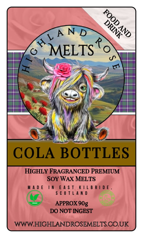 COLA BOTTLES WAX MELT clam shell