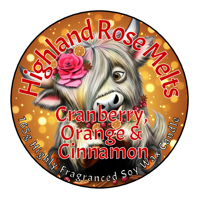 CRANBERRY ORANGE AND CINNAMON CANDLE
