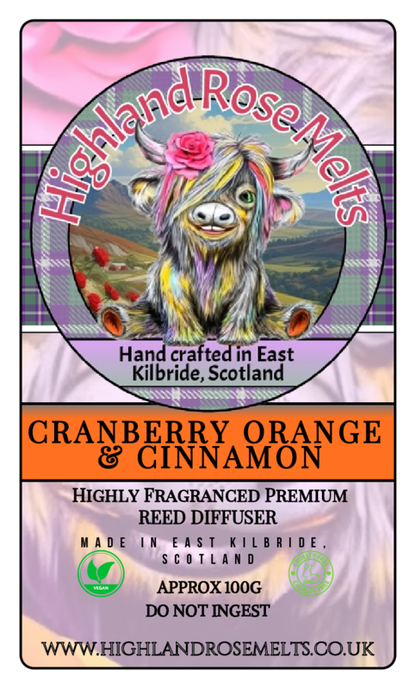 CRANBERRY ORANGE AND CINNAMON REED DIFFUSER