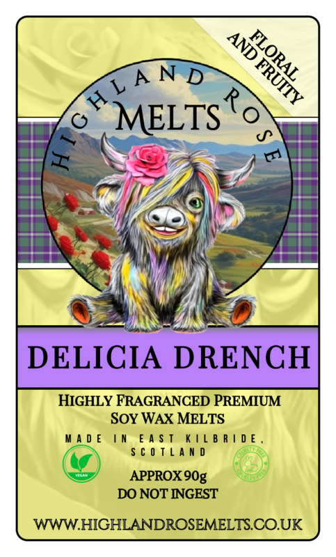 DELICIA DRENCH WAX MELT clam shell