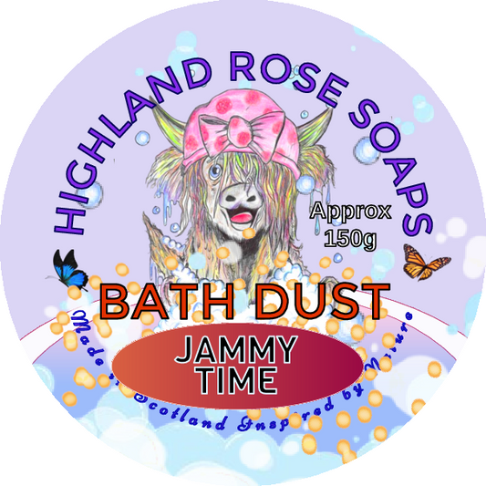 Indulge in the cosy comfort of JAMMY TIME BATH DUST. With a whimsical blend of sweet pea, lavender, and baby freesia, this fragrance will transport you to a warm, tranquil evening. Perfect for cold nights, this luxurious scent will leave you feeling relaxed and pampered.