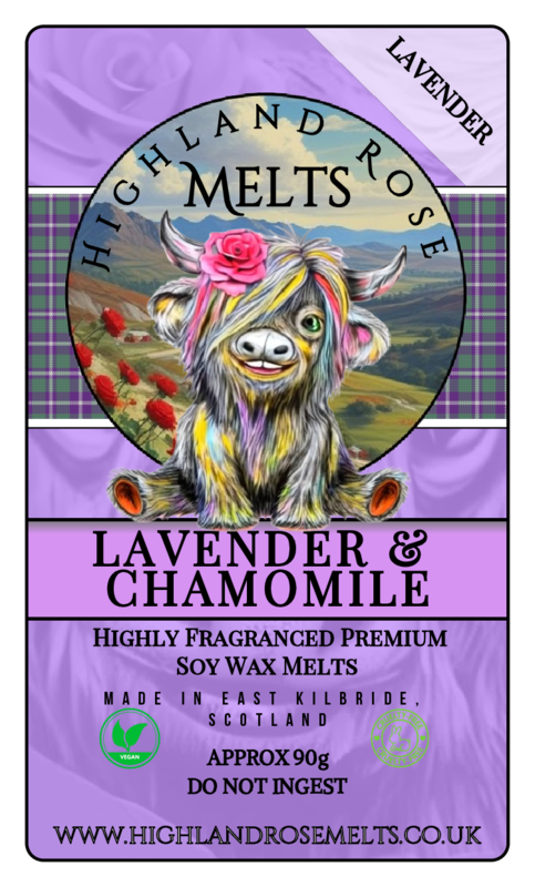 LAVENDER AND CHAMOMILE WAX MELT clam shell