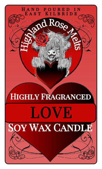 LOVE  WAX CANDLE