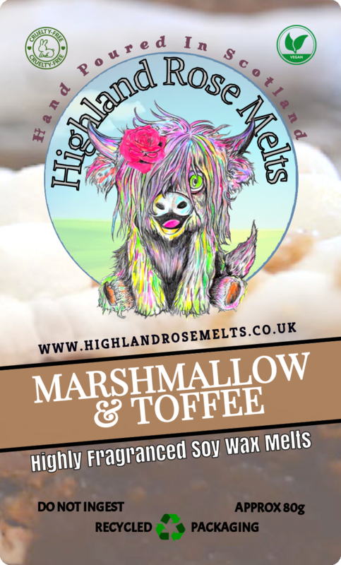 Indulge in a delectable treat for your senses with our MARSHMALLOW &amp; TOFFEE WAX MELT clam shell. Enjoy the sweet, edible scent of marshmallow and biscuit, with hints of vanilla, candyfloss, and toffee. Treat yourself to a mouth watering experience at home.