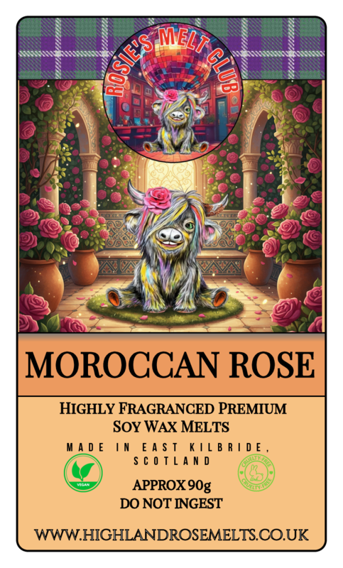 MOROCCAN ROSE WAX MELT clam shell