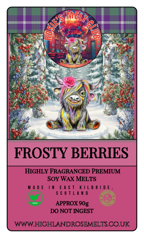FROSTY BERRIES WAX MELT clam shell