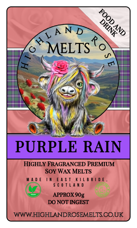 PURPLE RAIN WAX MELT clam shell