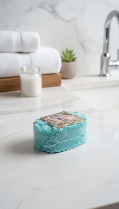 LIME BASIL AND MANDARIN MINI SCENTED SOAP SPONGE