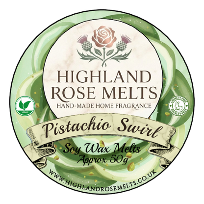 Pistachio Swirl Wax Melt Pot