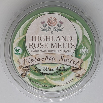 Pistachio Swirl Wax Melt Pot