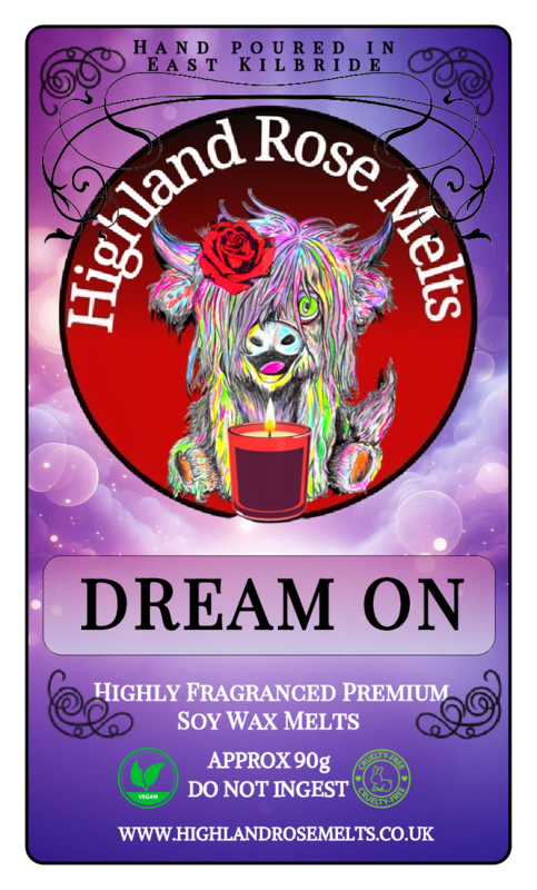 DREAM ON WAX MELT clam shell