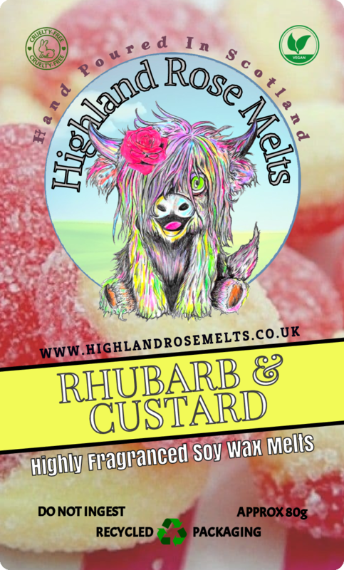 Our Rhubarb and Custard&nbsp;soy wax clam shell&nbsp;has been specially formulated to release the fantastic scent associated with this popular confectionary.&nbsp;