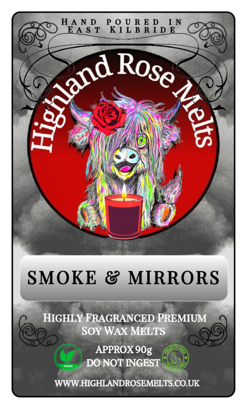 SMOKE & MIRRORS WAX MELT clam shell