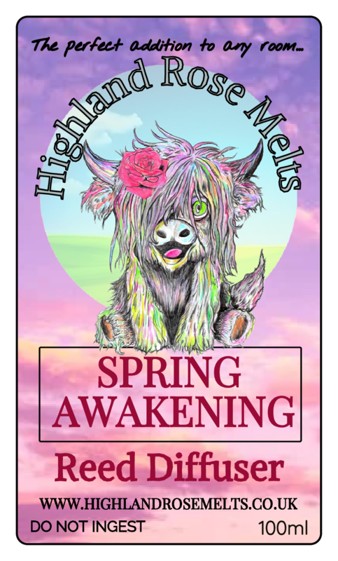 SPRING AWAKENING REED DIFFUSER - HIGHLAND ROSE MELTS
