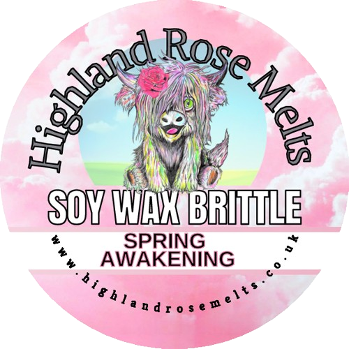 Revive your senses with our Spring Awakening wax brittle. Let the fresh flowers and natural scent of patchouli and white cedar envelop you in a fragrant hug. Transport yourself to springtime any time of the year with this playful and rejuvenating wax melt brittle.