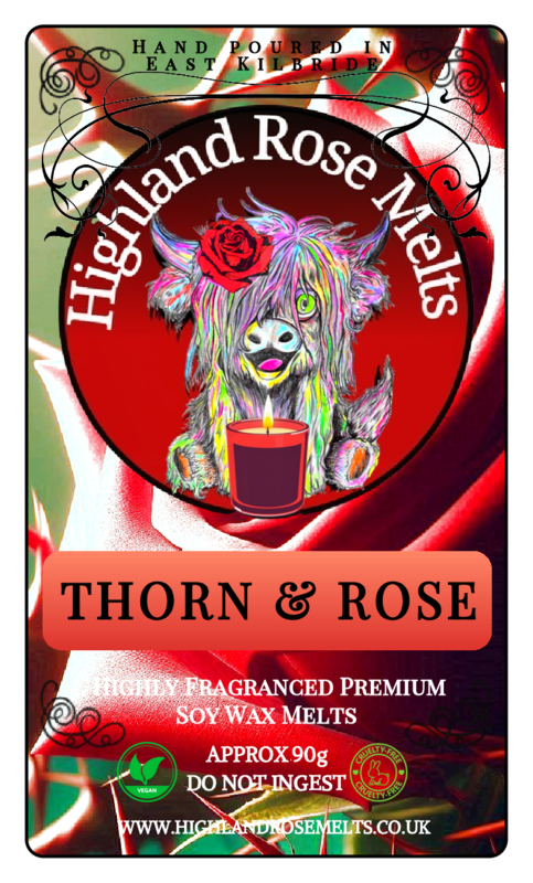 THORN & ROSE WAX MELT clam shell