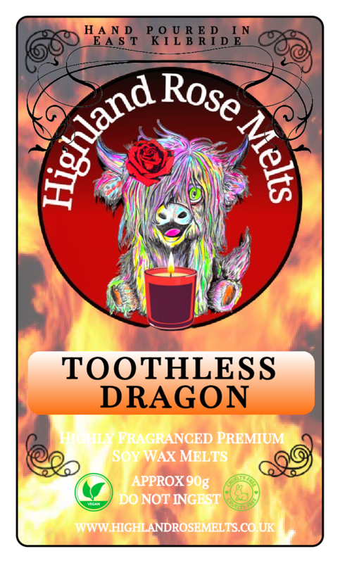 TOOTHLESS DRAGON WAX MELT clam shell