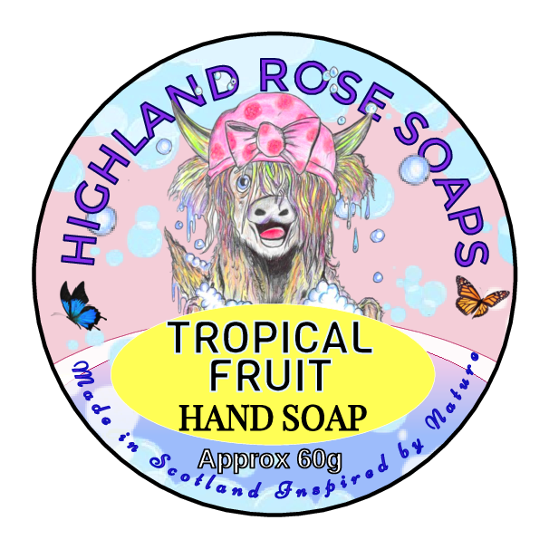 Immerse yourself in luxury with our TROPICAL FRUITS SOAP. Let the fruity scents of banana, cherry, and coconut transport you to a tropical paradise, while delicate floral notes of rose and lily of the valley add a touch of elegance. 