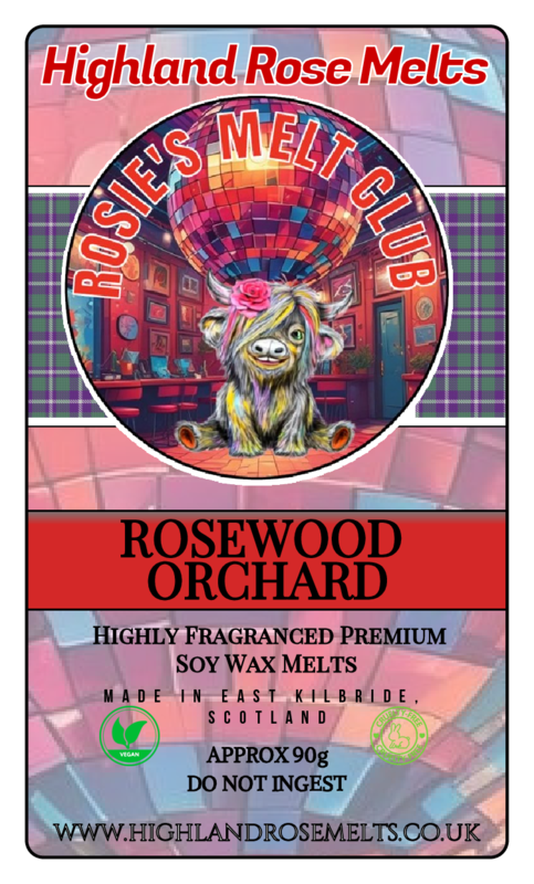 ROSEWOOD ORCHARD WAX MELT clam shell (melt club members only)