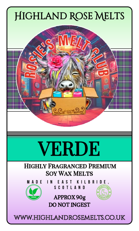 VERDE WAX MELT clam shell (melt club members only)