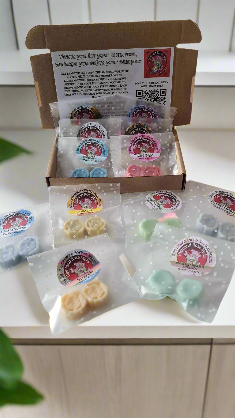 WAX MELT SAMPLE BOX (2 FOR 1)