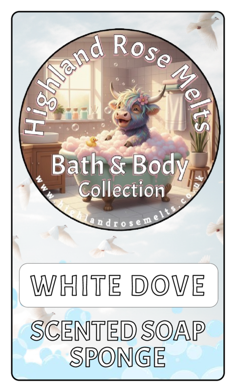 WHITE DOVE SCENTED SOAP SPONGE