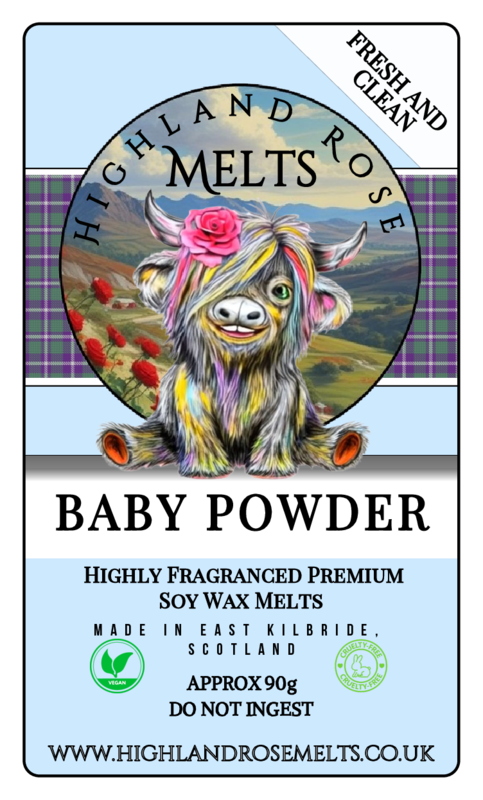 BABY POWDER WAX MELT clam shell