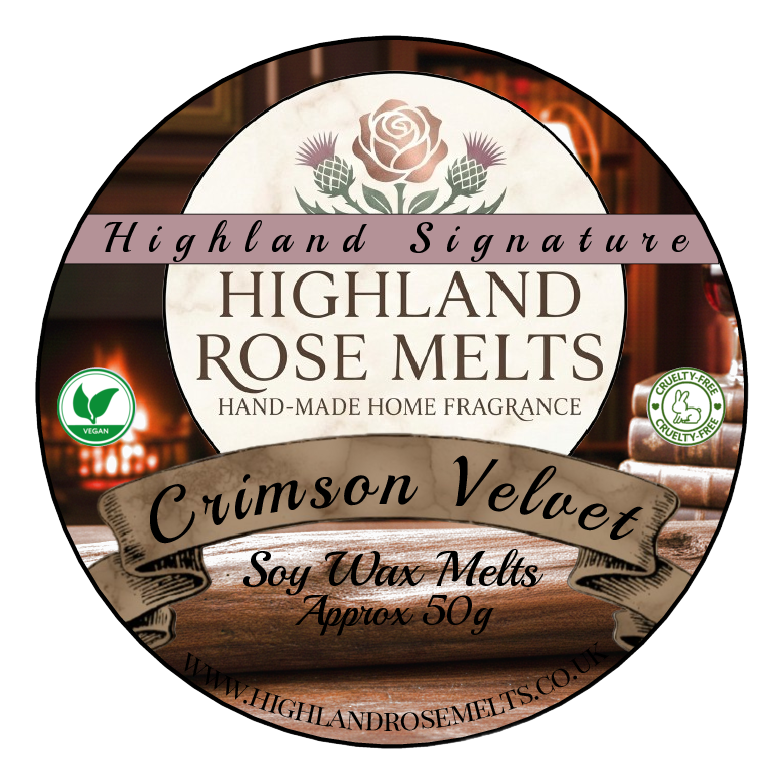 Crimson Velvet Wax Melt Pot  (Highland Signature)