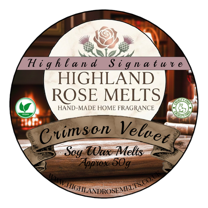 Crimson Velvet Wax Melt Pot  (Highland Signature)