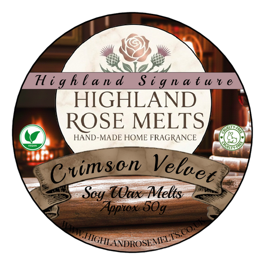 CRIMSON VELVET WAX MELT POT (Highland Signature)